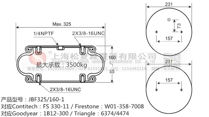 JBF325/160-1橡膠<a href='http://fawzimasri.com/' target='_blank'><u>空氣彈簧</u></a>