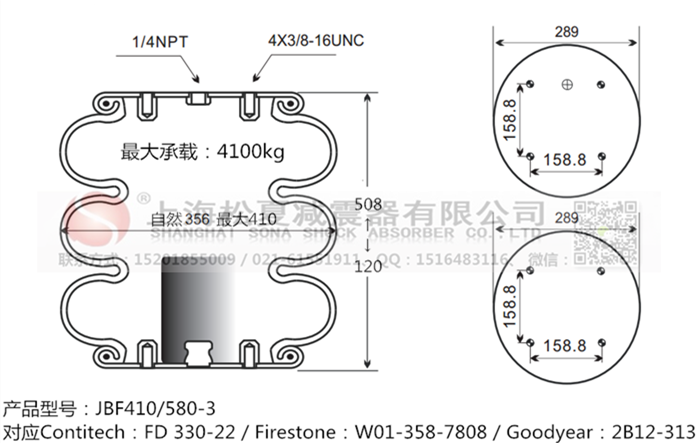 JBF410/580-3橡膠<a href='http://fawzimasri.com/' target='_blank'><u>空氣彈簧</u></a>